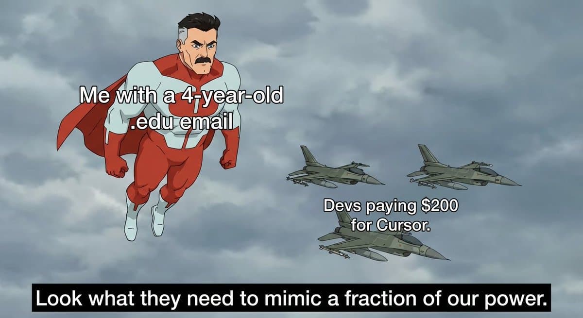 Omni-Man meme about Cursor pricing